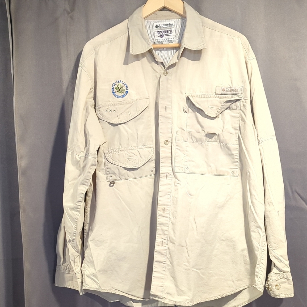 Columbia Men's Beige Ultralight Shirt Size L